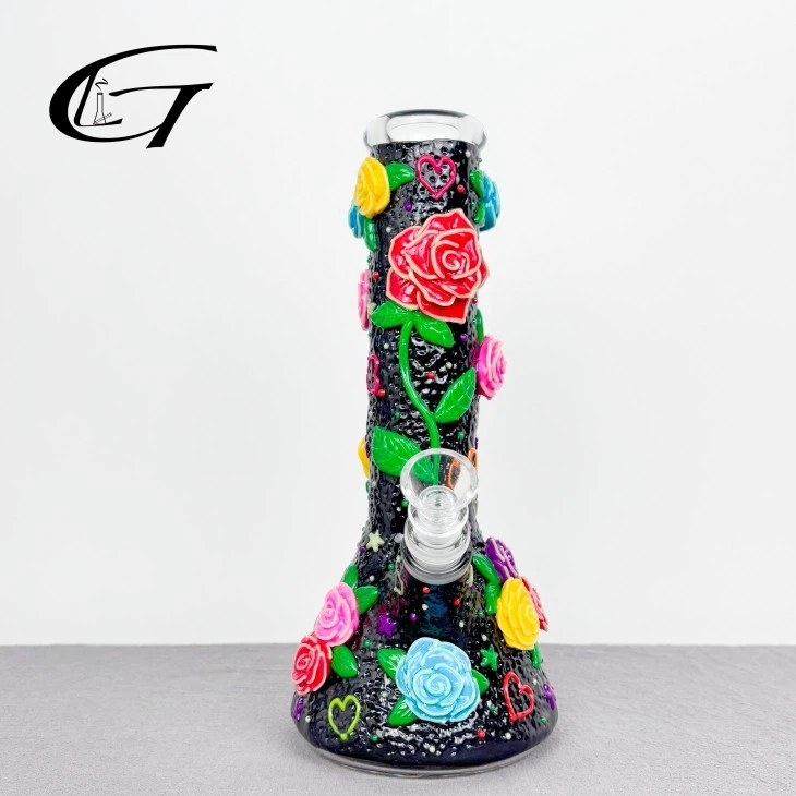Rose bong glass