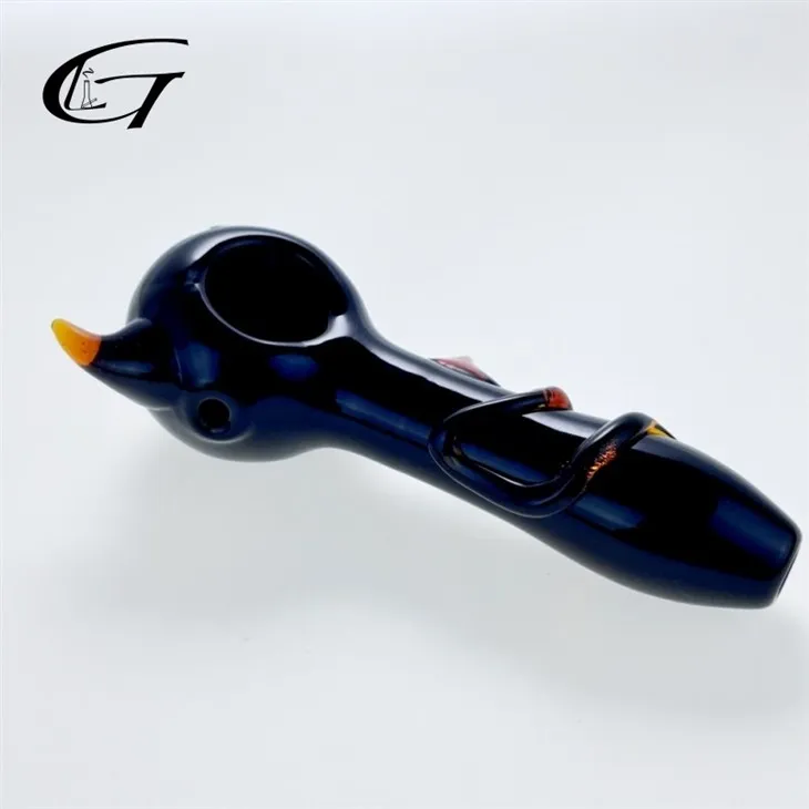 Black Glass Hand Pipe